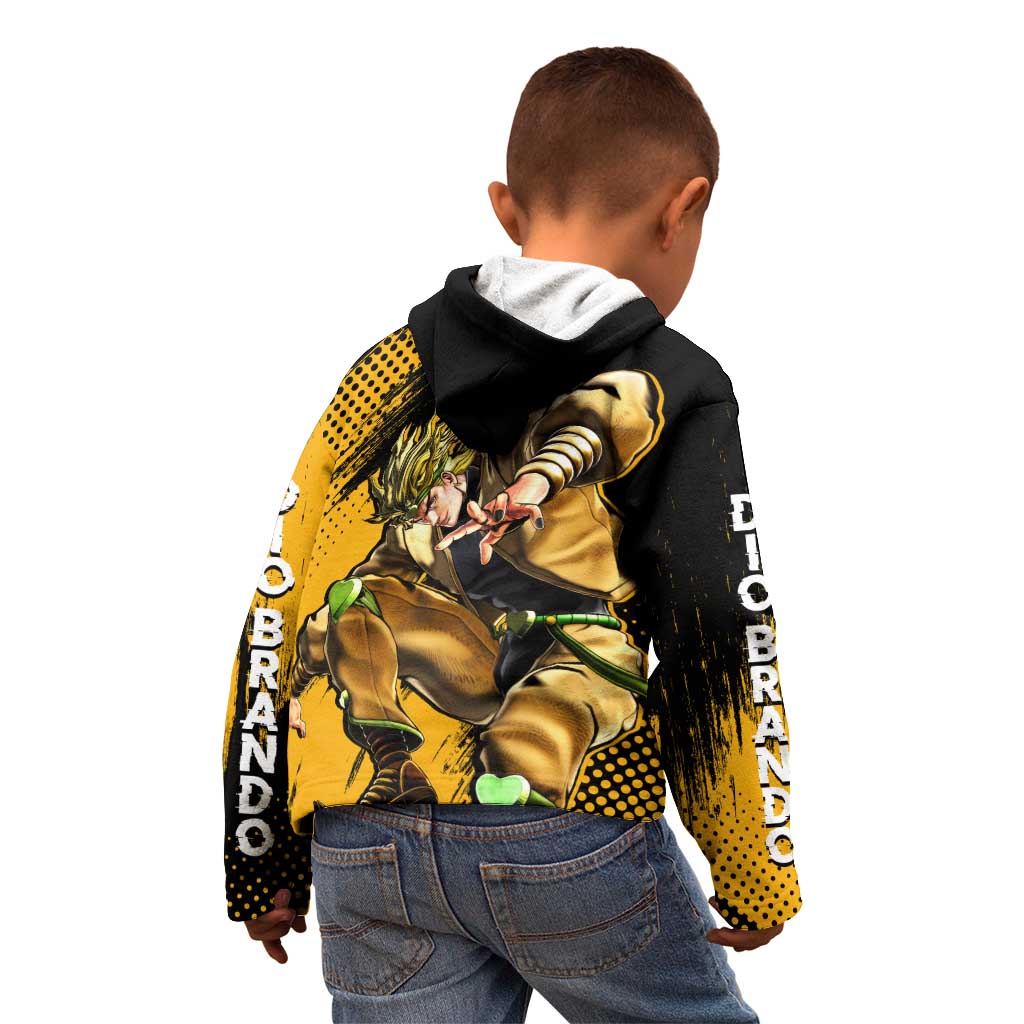 Dio Brando - JoJo's Bizarre Adventure Kid Hoodie Anime Mix Manga Style