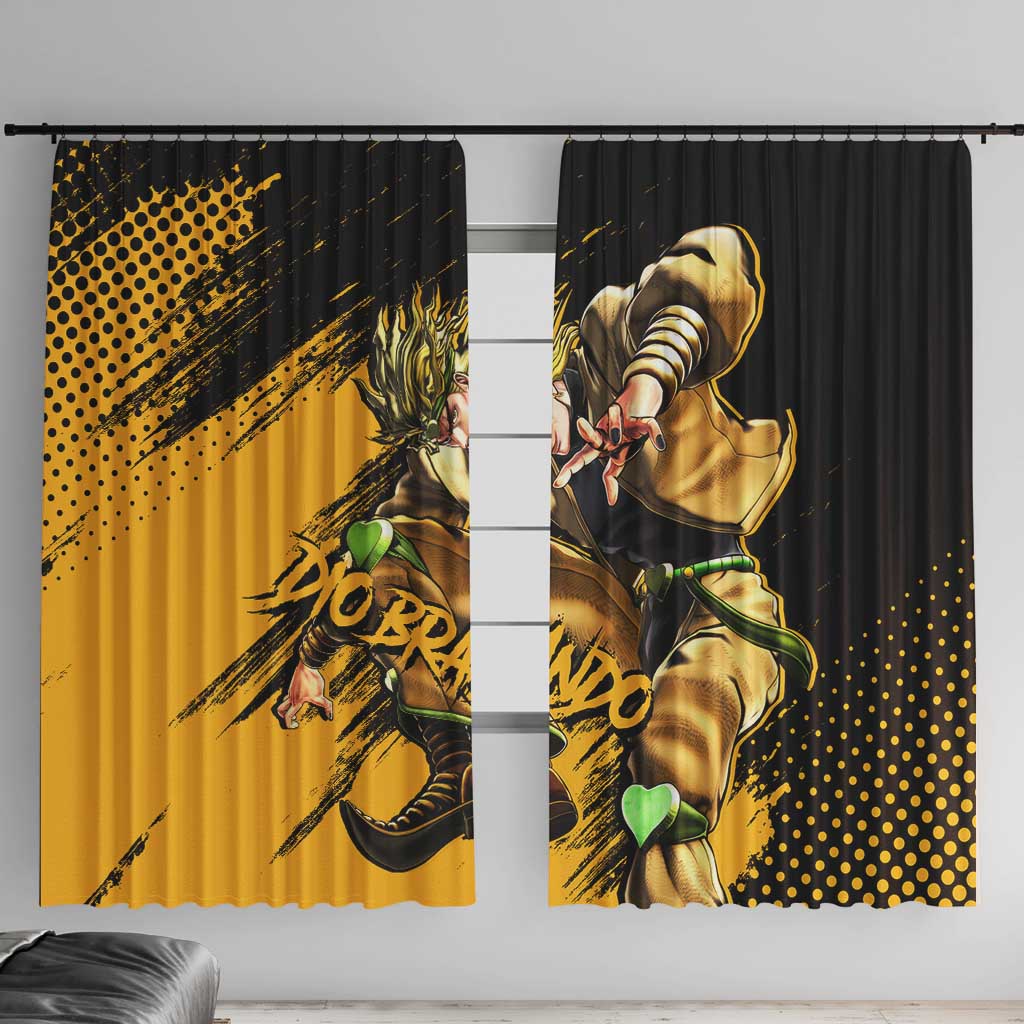Dio Brando - JoJo's Bizarre Adventure Window Curtain Anime Mix Manga Style