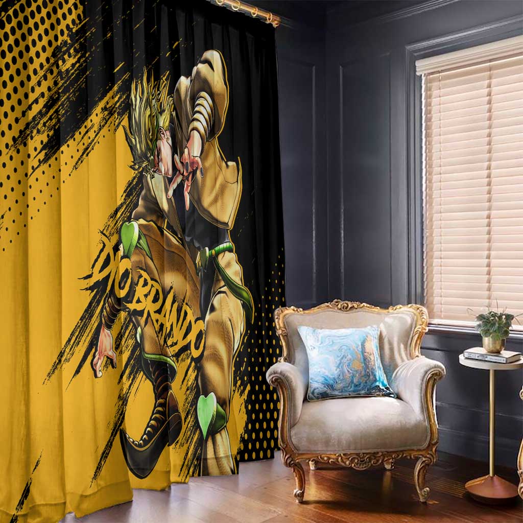 Dio Brando - JoJo's Bizarre Adventure Window Curtain Anime Mix Manga Style