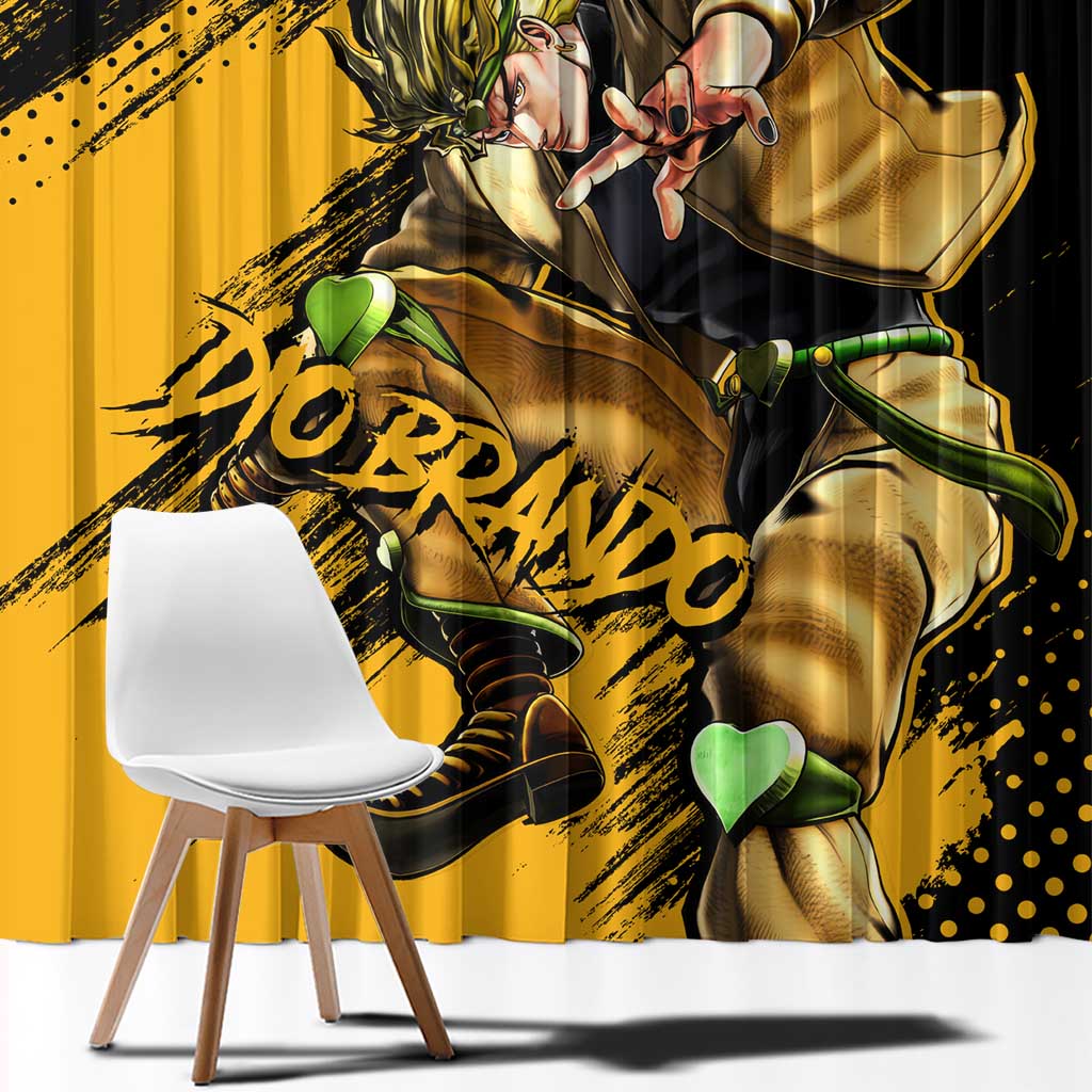 Dio Brando - JoJo's Bizarre Adventure Window Curtain Anime Mix Manga Style