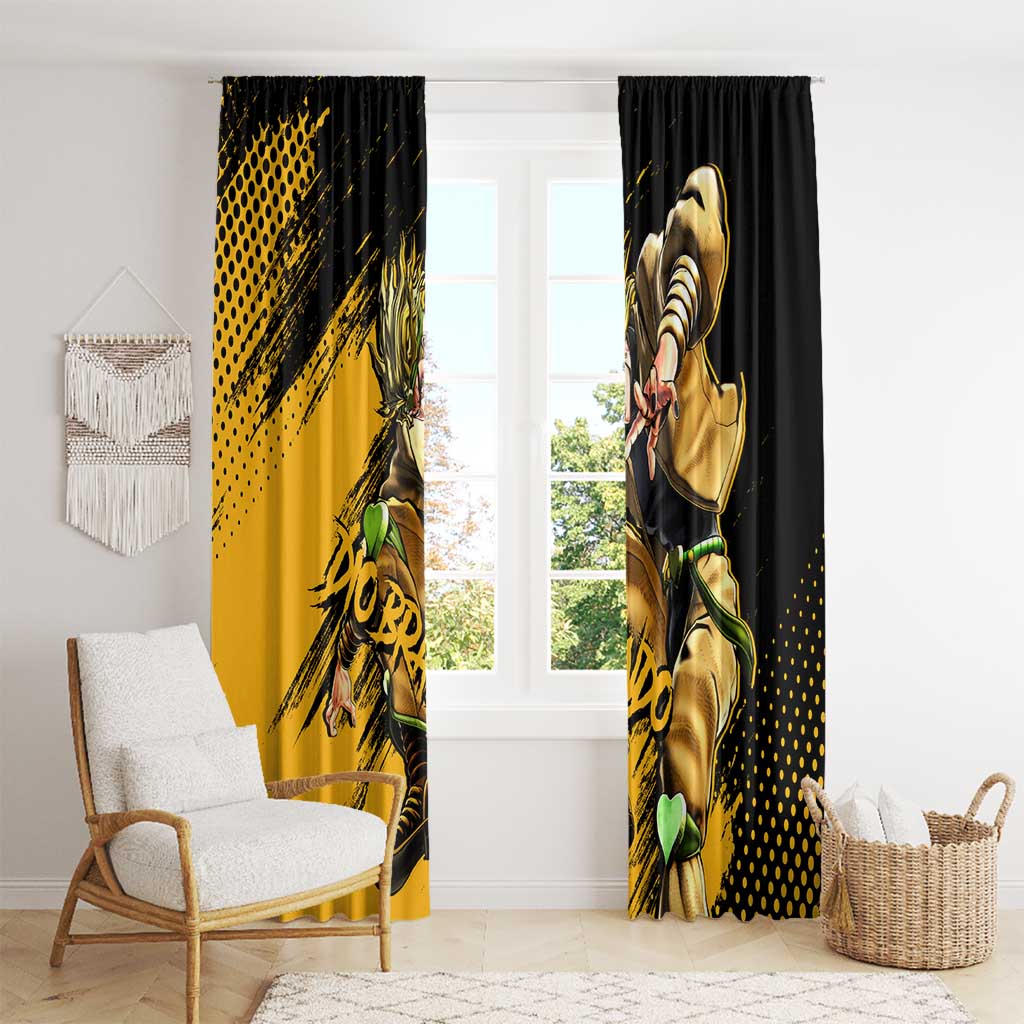 Dio Brando - JoJo's Bizarre Adventure Window Curtain Anime Mix Manga Style