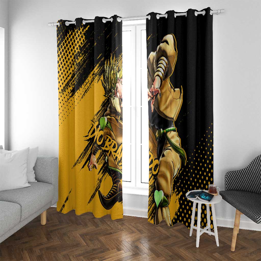 Dio Brando - JoJo's Bizarre Adventure Window Curtain Anime Mix Manga Style