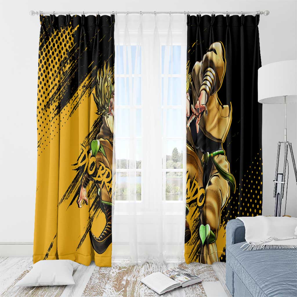 Dio Brando - JoJo's Bizarre Adventure Window Curtain Anime Mix Manga Style