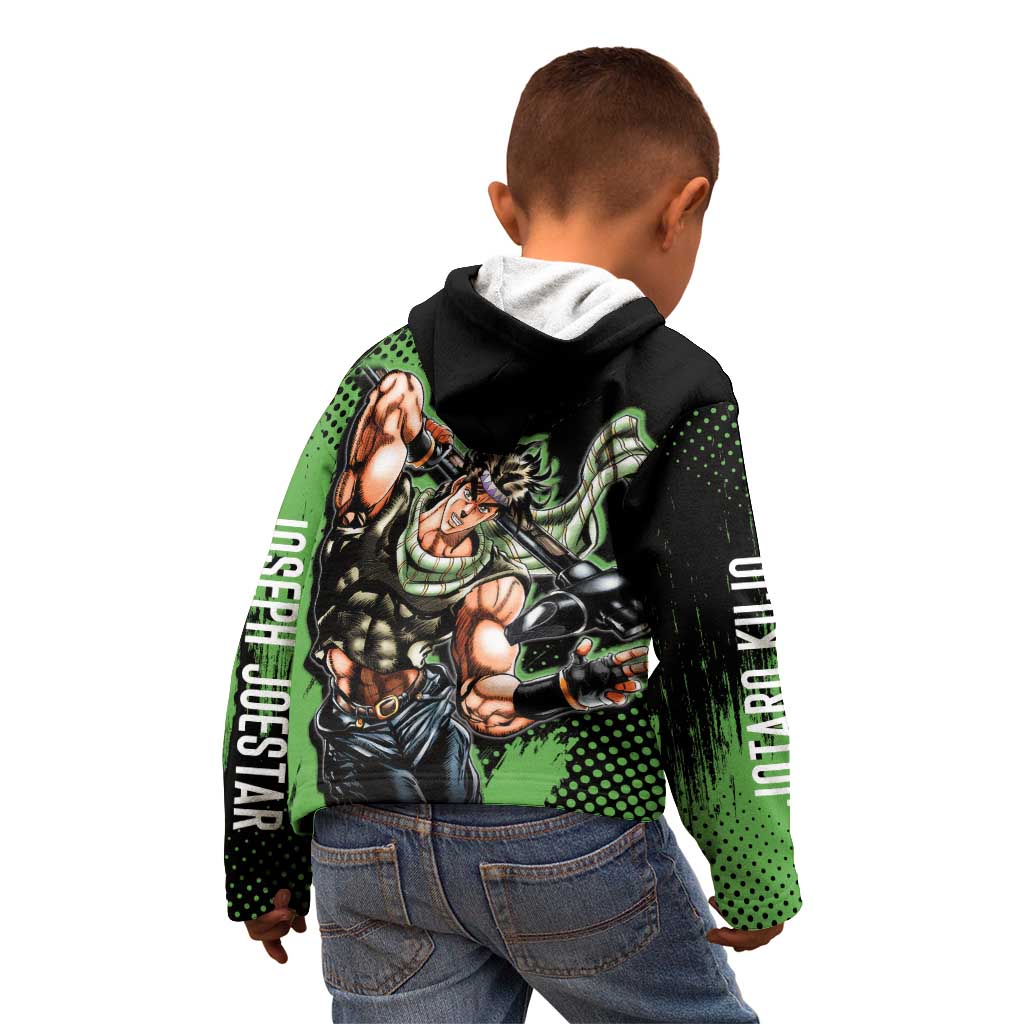 Joseph Joestar - JoJo's Bizarre Adventure Kid Hoodie Anime Style