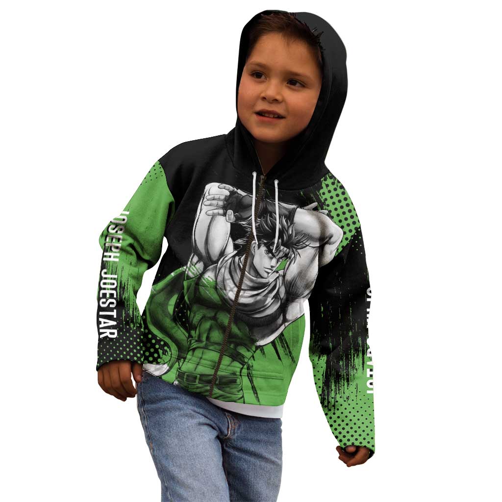 Joseph Joestar - JoJo's Bizarre Adventure Kid Hoodie Anime Style