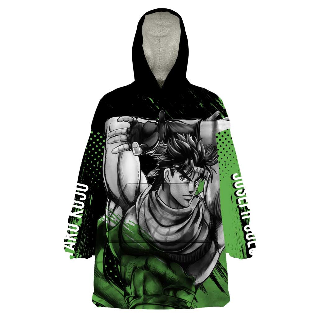 Joseph Joestar - JoJo's Bizarre Adventure Wearable Blanket Hoodie Anime Style