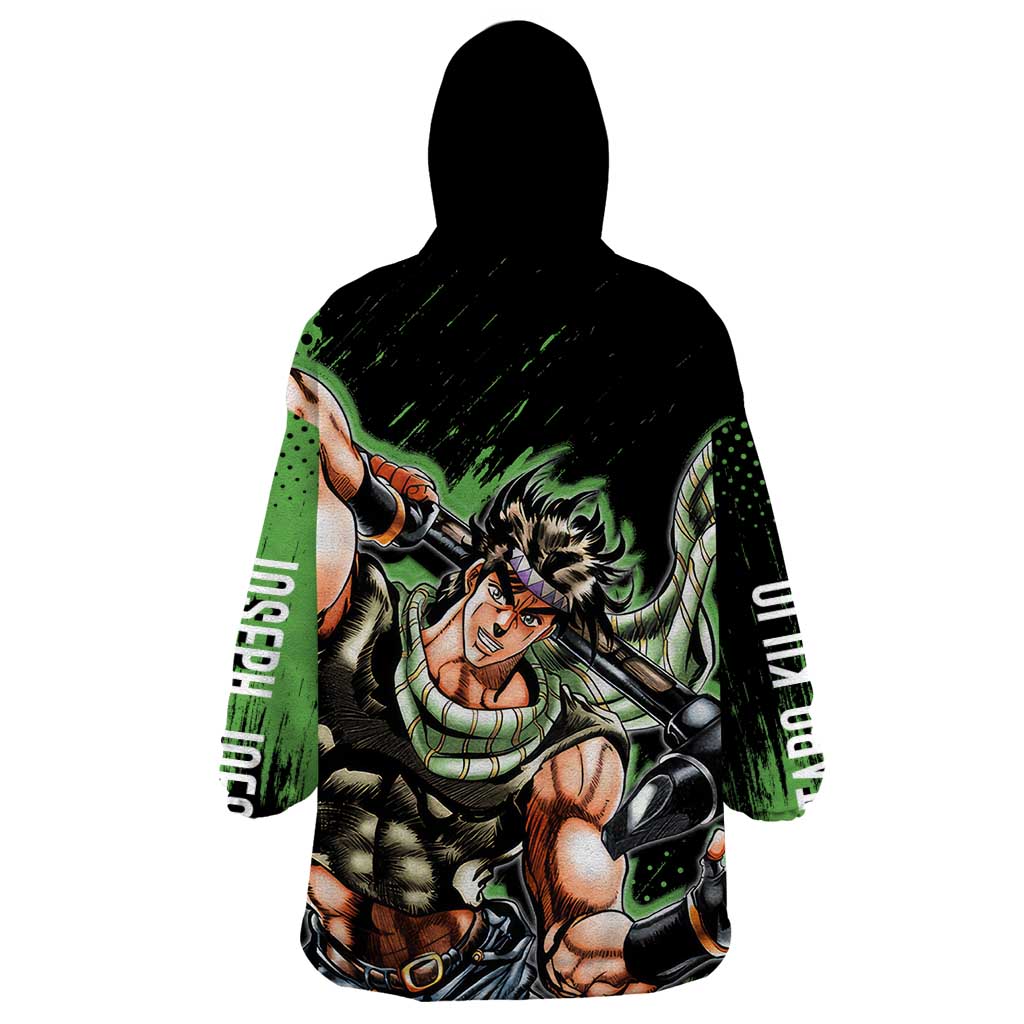 Joseph Joestar - JoJo's Bizarre Adventure Wearable Blanket Hoodie Anime Style