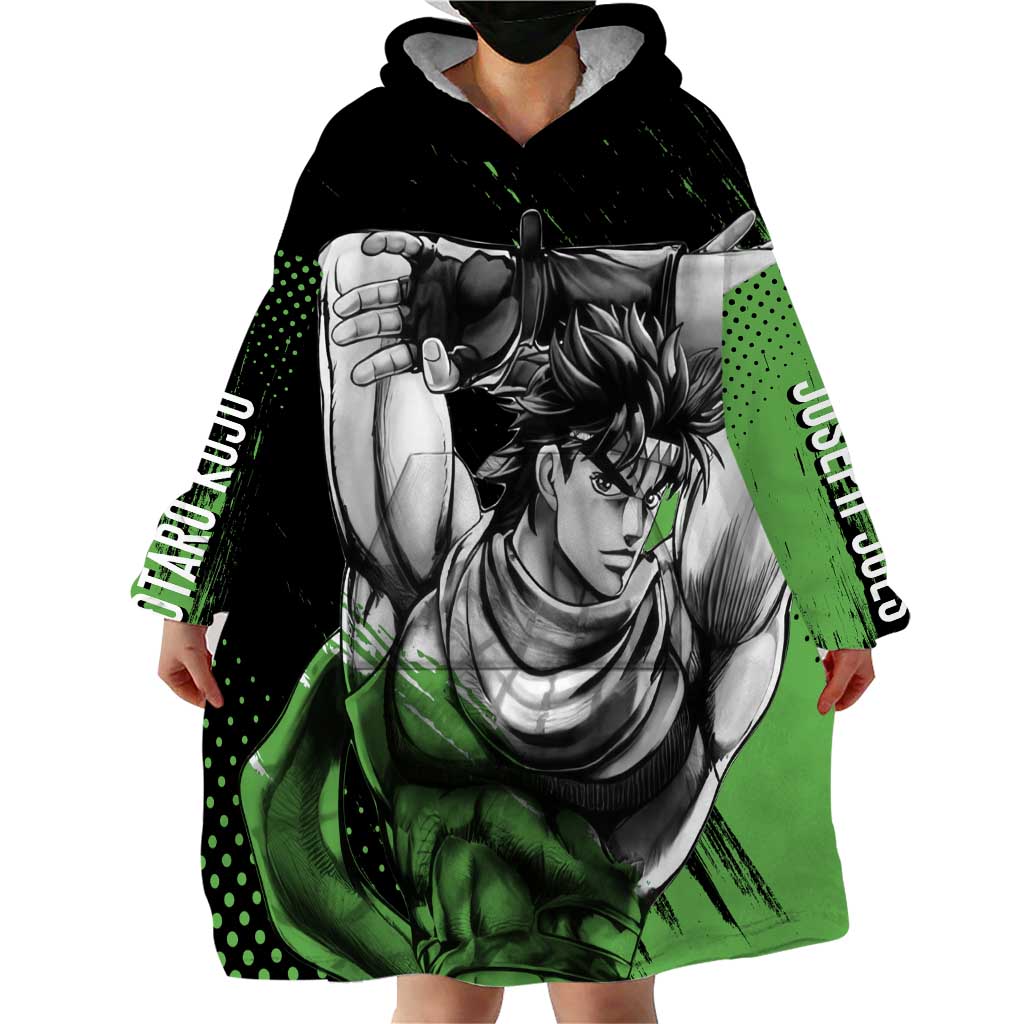 Joseph Joestar - JoJo's Bizarre Adventure Wearable Blanket Hoodie Anime Style