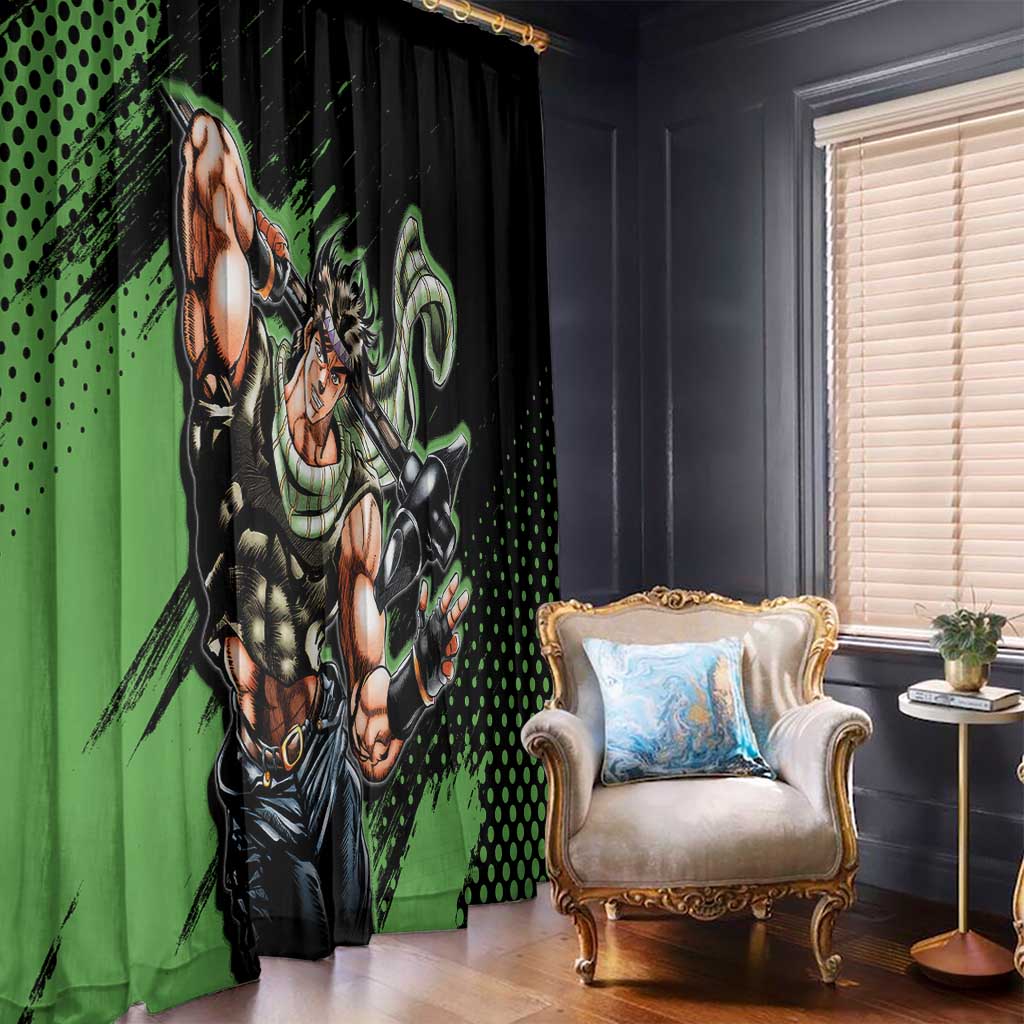 Joseph Joestar - JoJo's Bizarre Adventure Window Curtain Anime Style