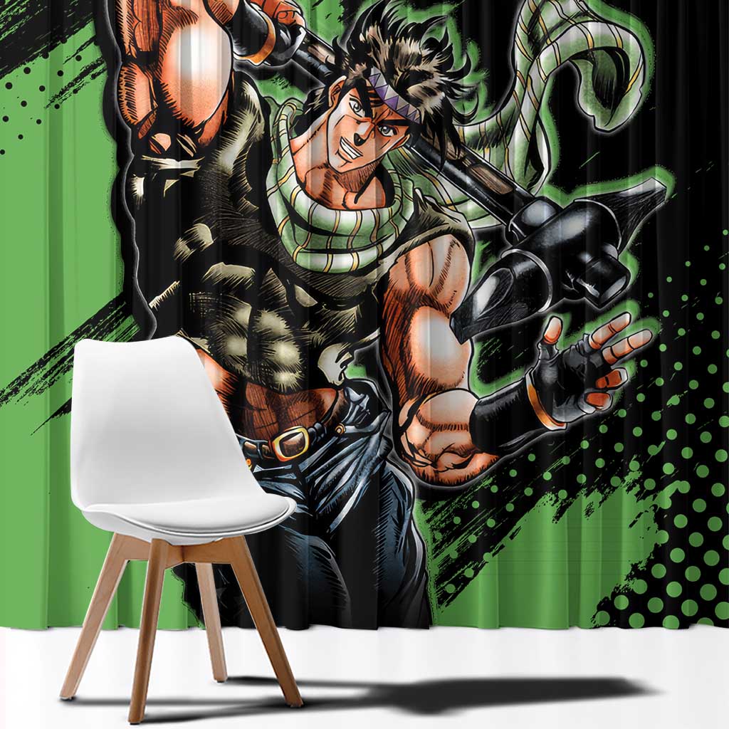 Joseph Joestar - JoJo's Bizarre Adventure Window Curtain Anime Style