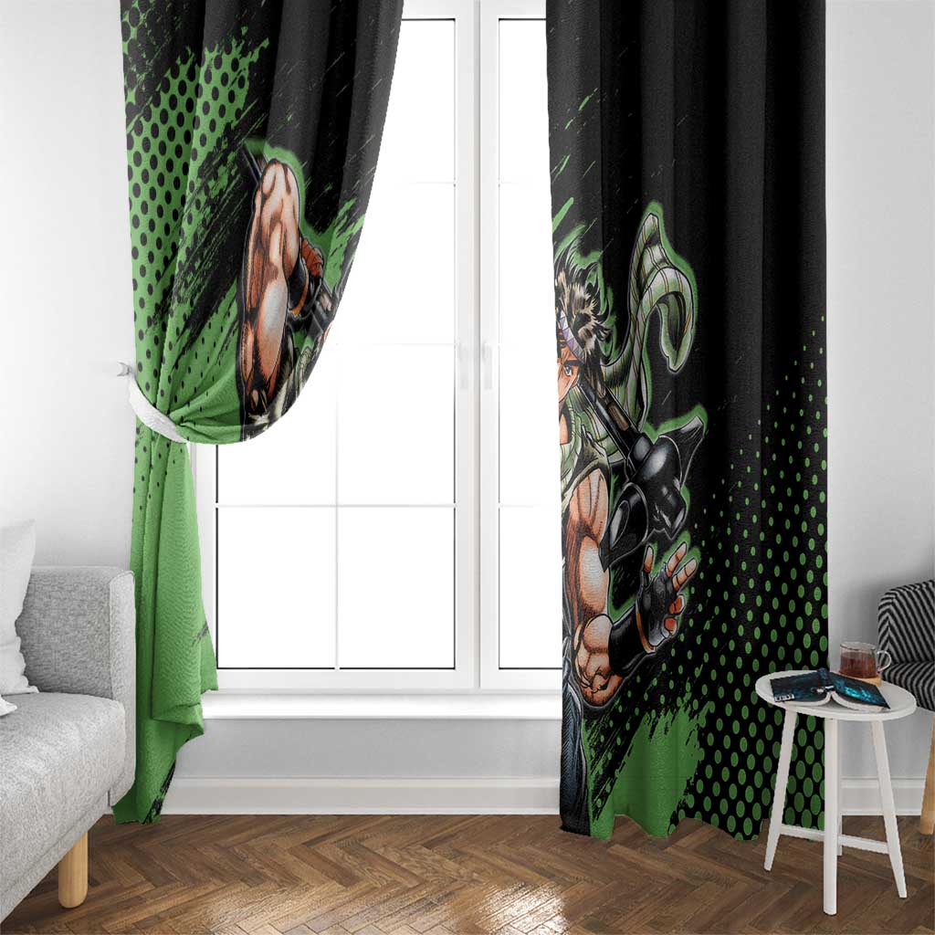 Joseph Joestar - JoJo's Bizarre Adventure Window Curtain Anime Style