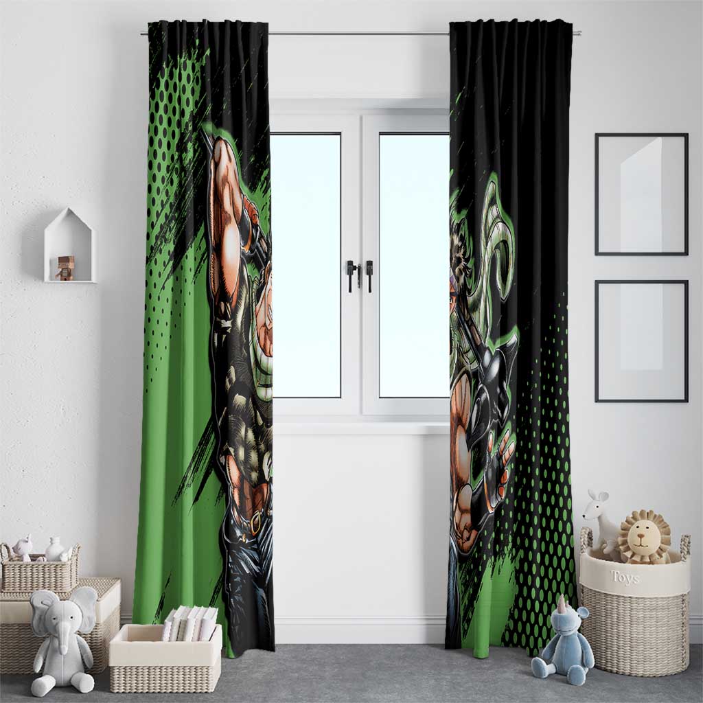 Joseph Joestar - JoJo's Bizarre Adventure Window Curtain Anime Style