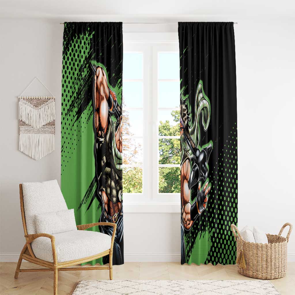 Joseph Joestar - JoJo's Bizarre Adventure Window Curtain Anime Style