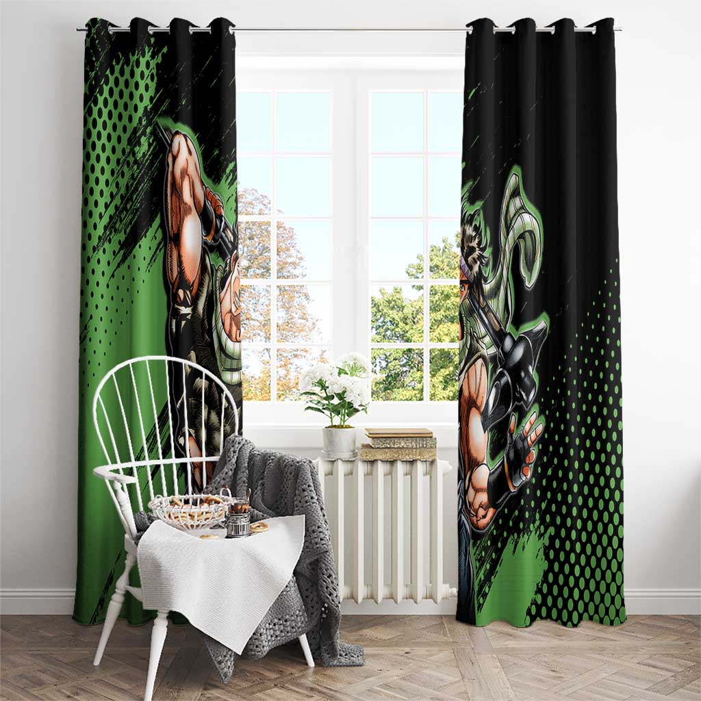 Joseph Joestar - JoJo's Bizarre Adventure Window Curtain Anime Style