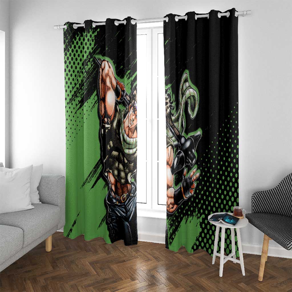 Joseph Joestar - JoJo's Bizarre Adventure Window Curtain Anime Style