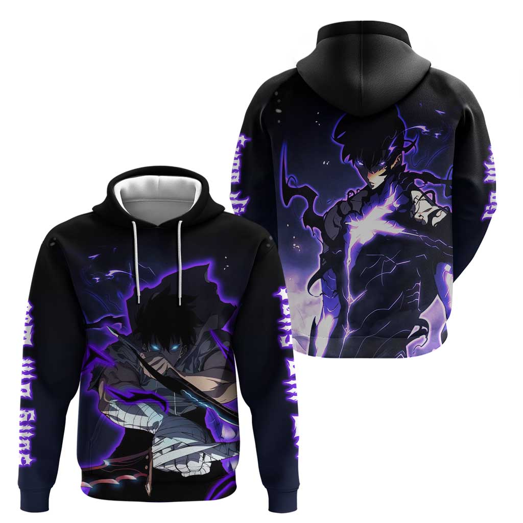 Sung Jin Woo - - Solo Leveling Hoodie Anime Style