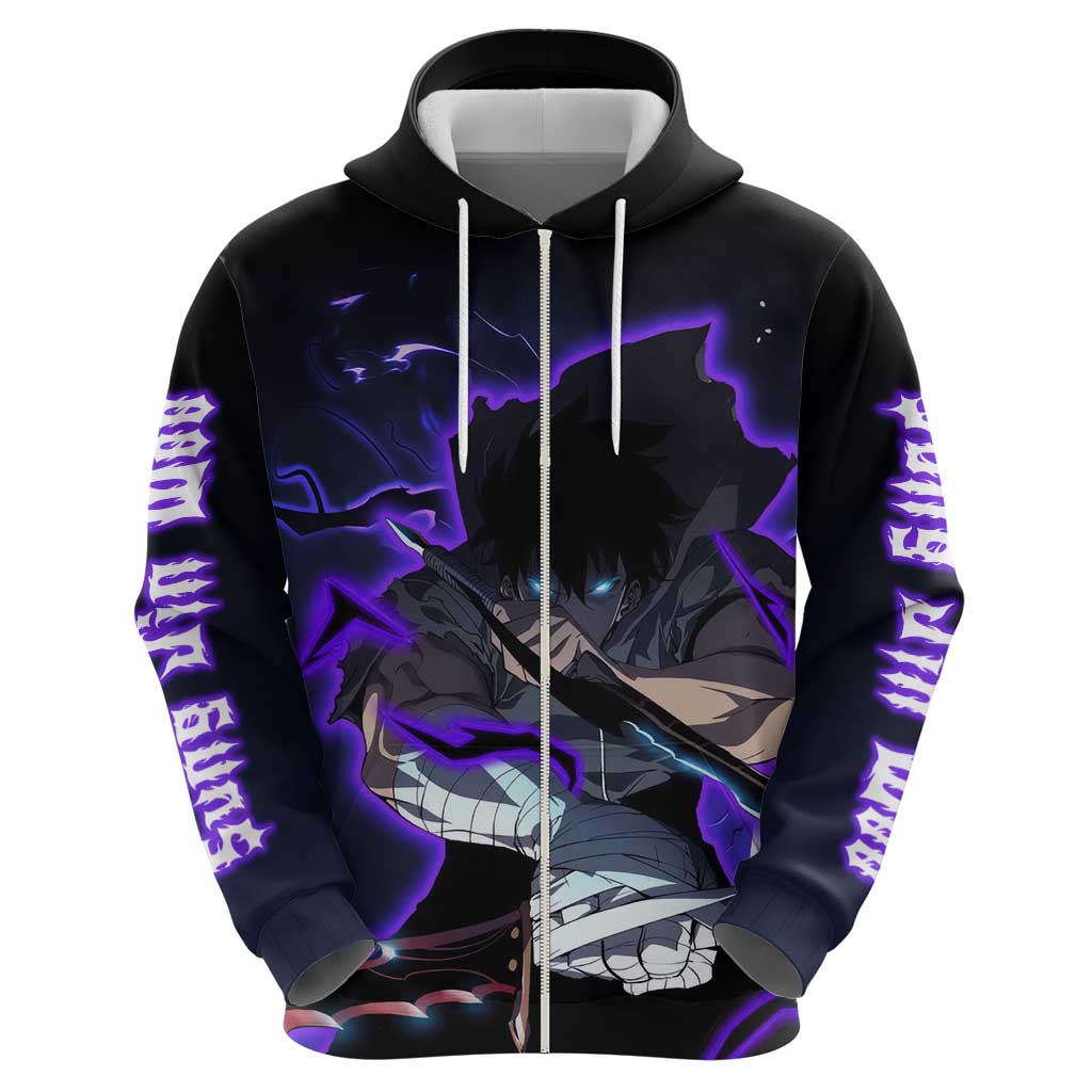 Sung Jin Woo - - Solo Leveling Hoodie Anime Style
