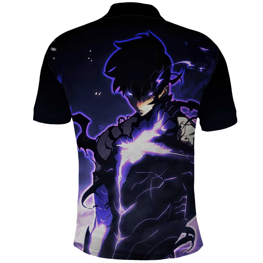 Sung Jin Woo - - Solo Leveling Polo Shirt Anime Style