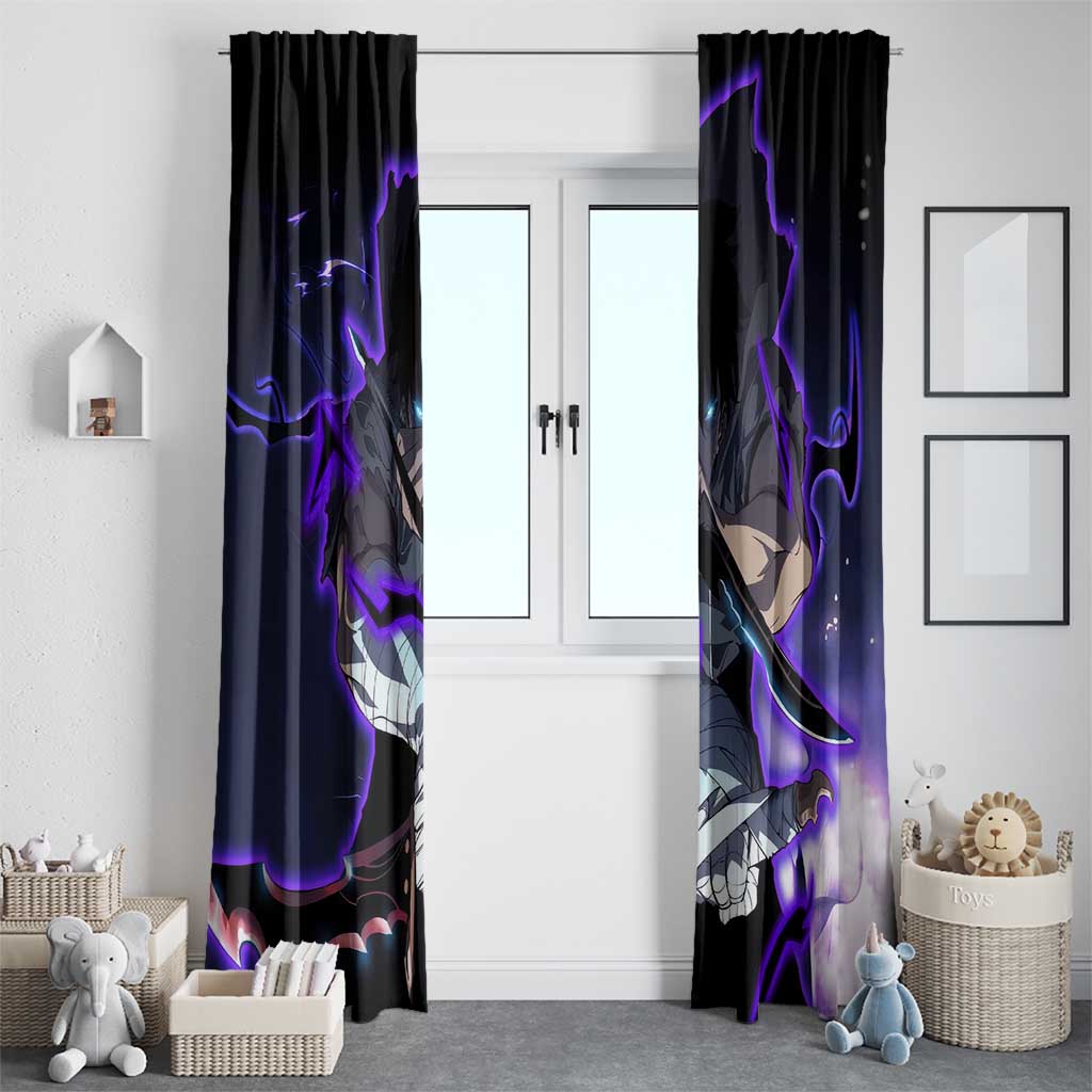 Sung Jin Woo - - Solo Leveling Window Curtain Anime Style