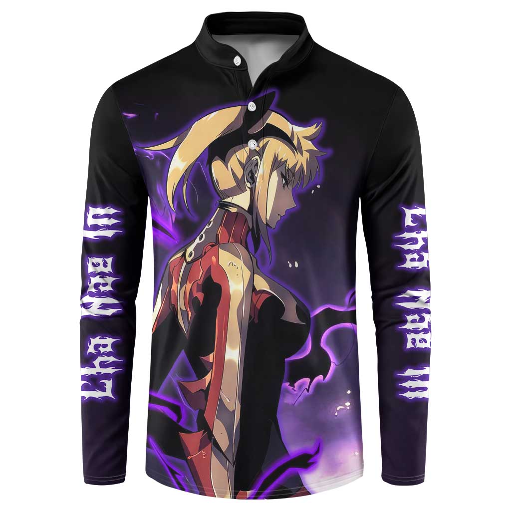 Cha Hae In - Solo Leveling Button Sweatshirt Anime Style