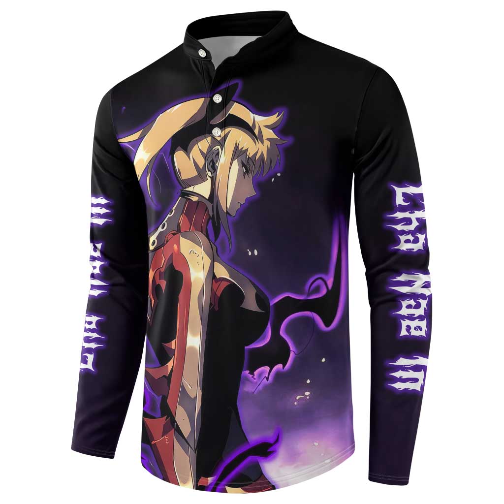 Cha Hae In - Solo Leveling Button Sweatshirt Anime Style