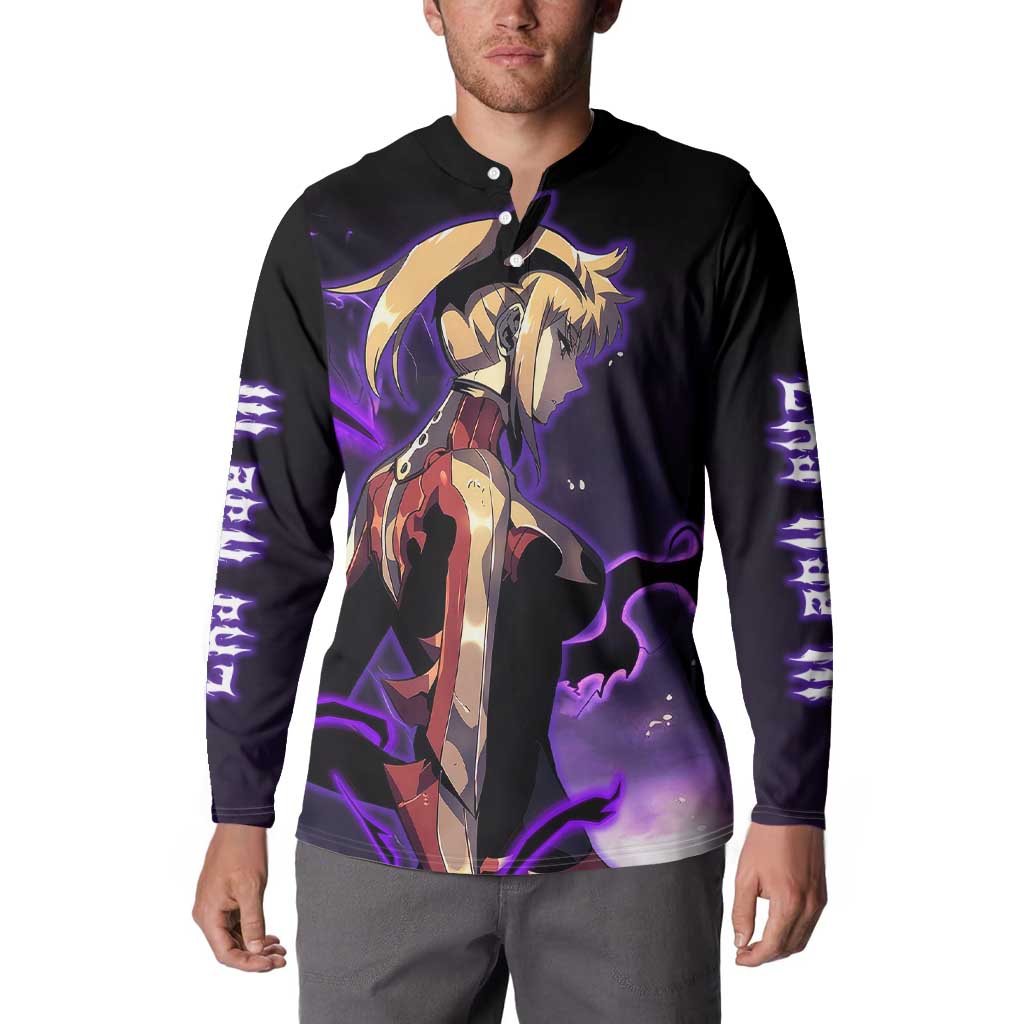 Cha Hae In - Solo Leveling Button Sweatshirt Anime Style