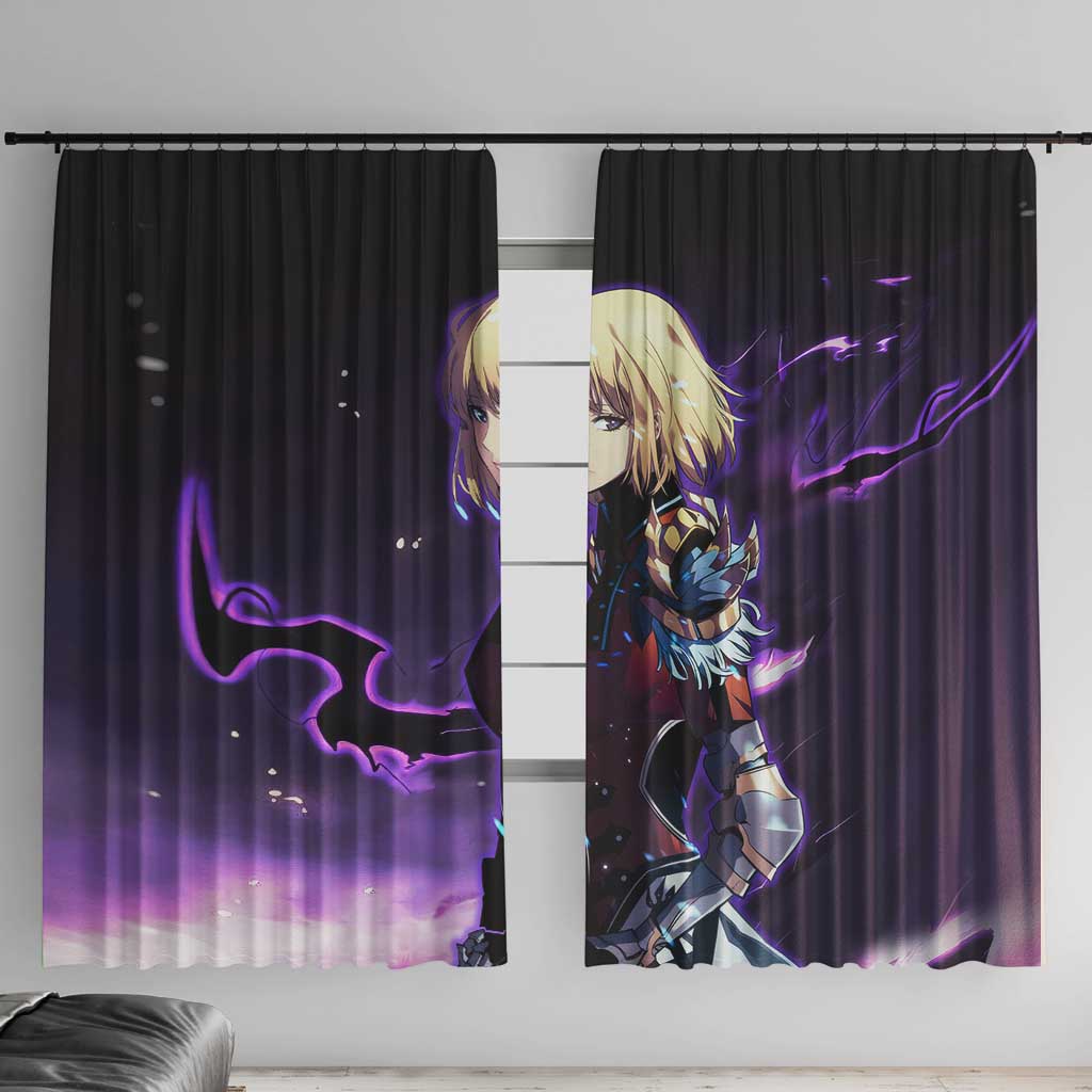 Cha Hae In - Solo Leveling Window Curtain Anime Style