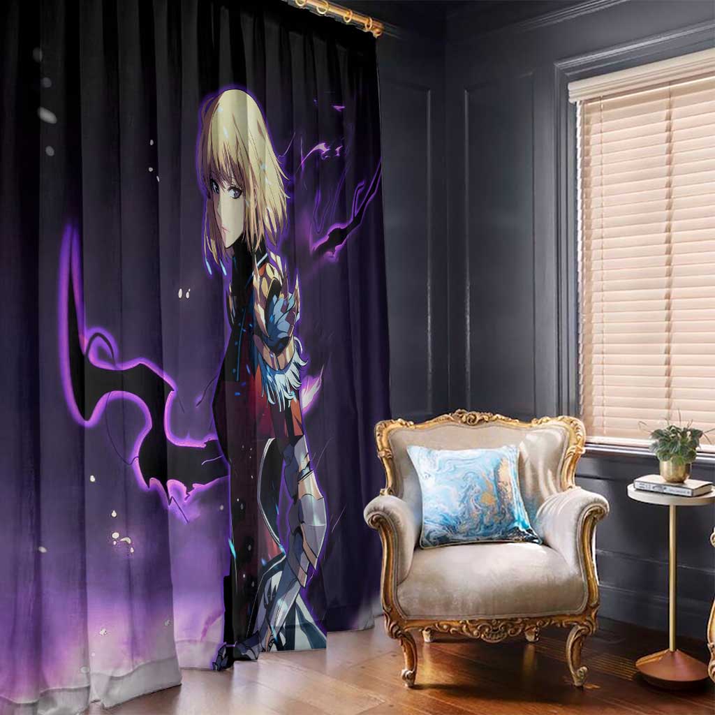 Cha Hae In - Solo Leveling Window Curtain Anime Style