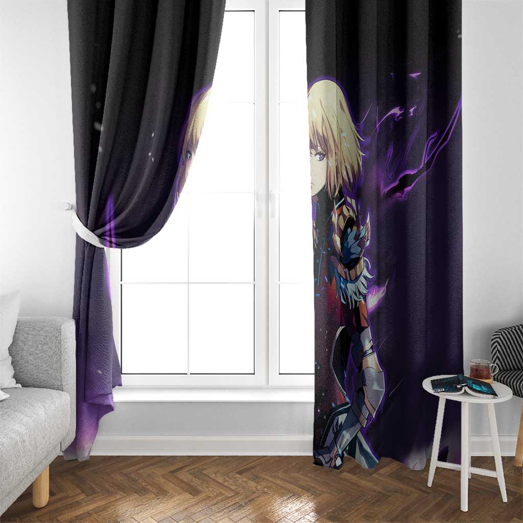 Cha Hae In - Solo Leveling Window Curtain Anime Style