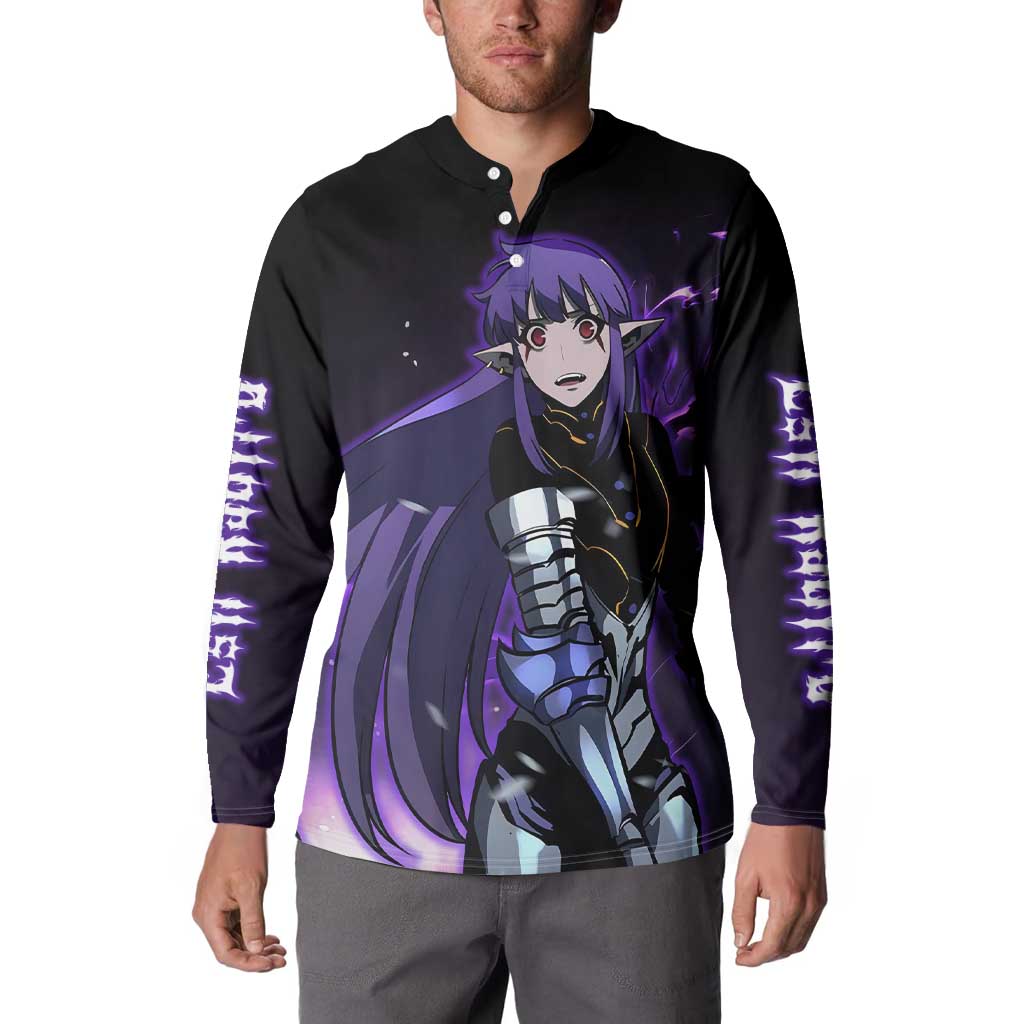 Esil Radiru - Solo Leveling Button Sweatshirt Anime Style