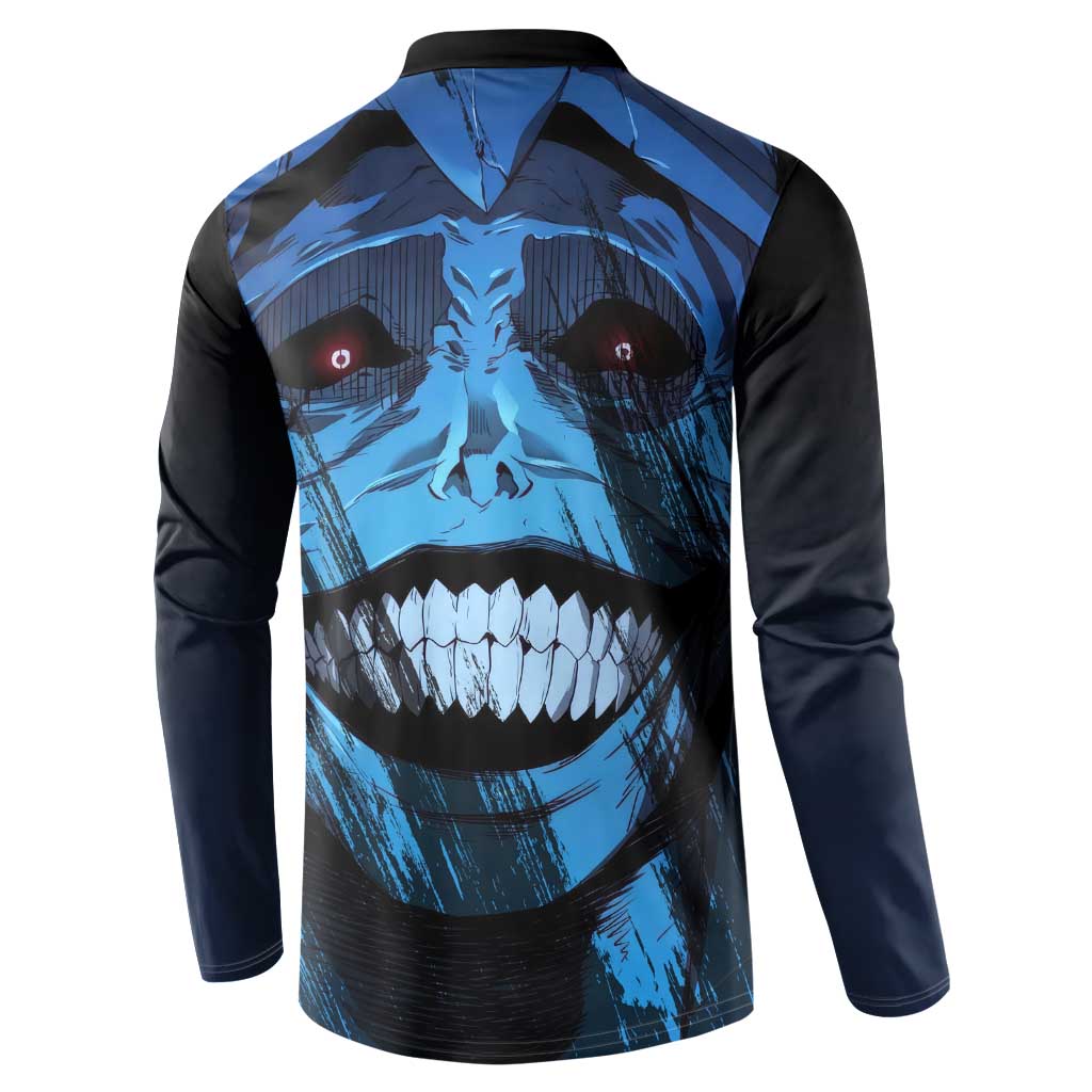 Statue of God - Solo Leveling Button Sweatshirt Anime Style