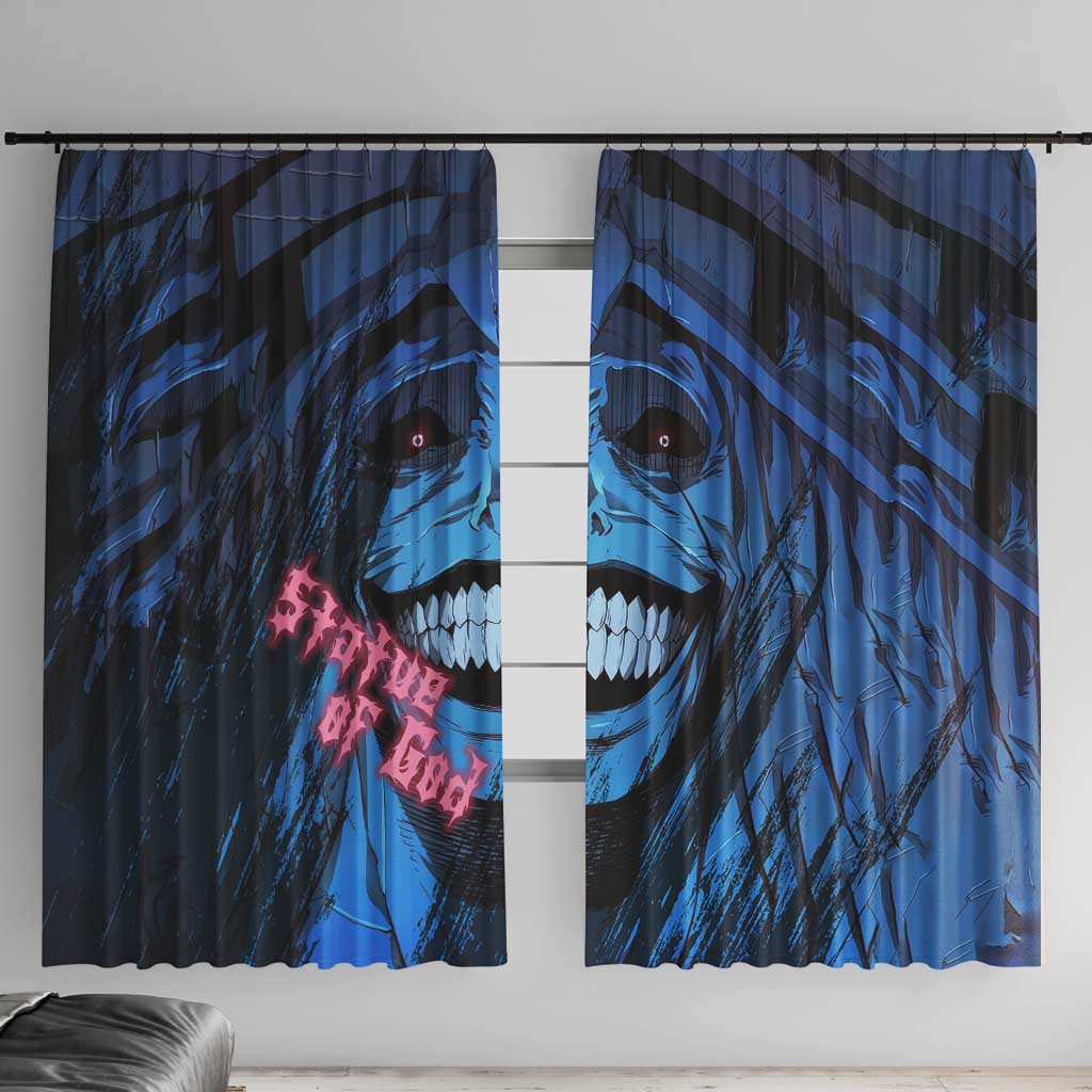 Statue of God - Solo Leveling Window Curtain Anime Style