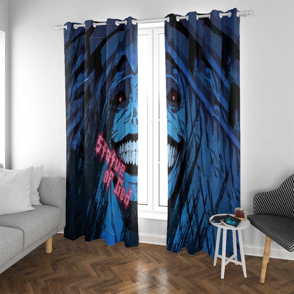 Statue of God - Solo Leveling Window Curtain Anime Style