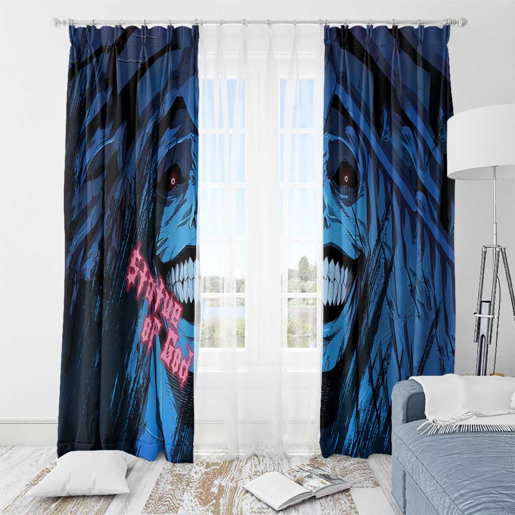 Statue of God - Solo Leveling Window Curtain Anime Style