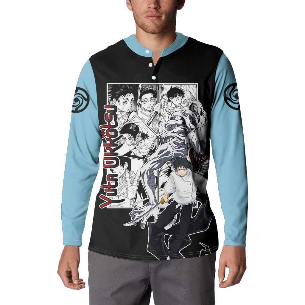 Yuta Okkotsu - Jujusu Kaisen Button Sweatshirt Anime Mix Manga Style