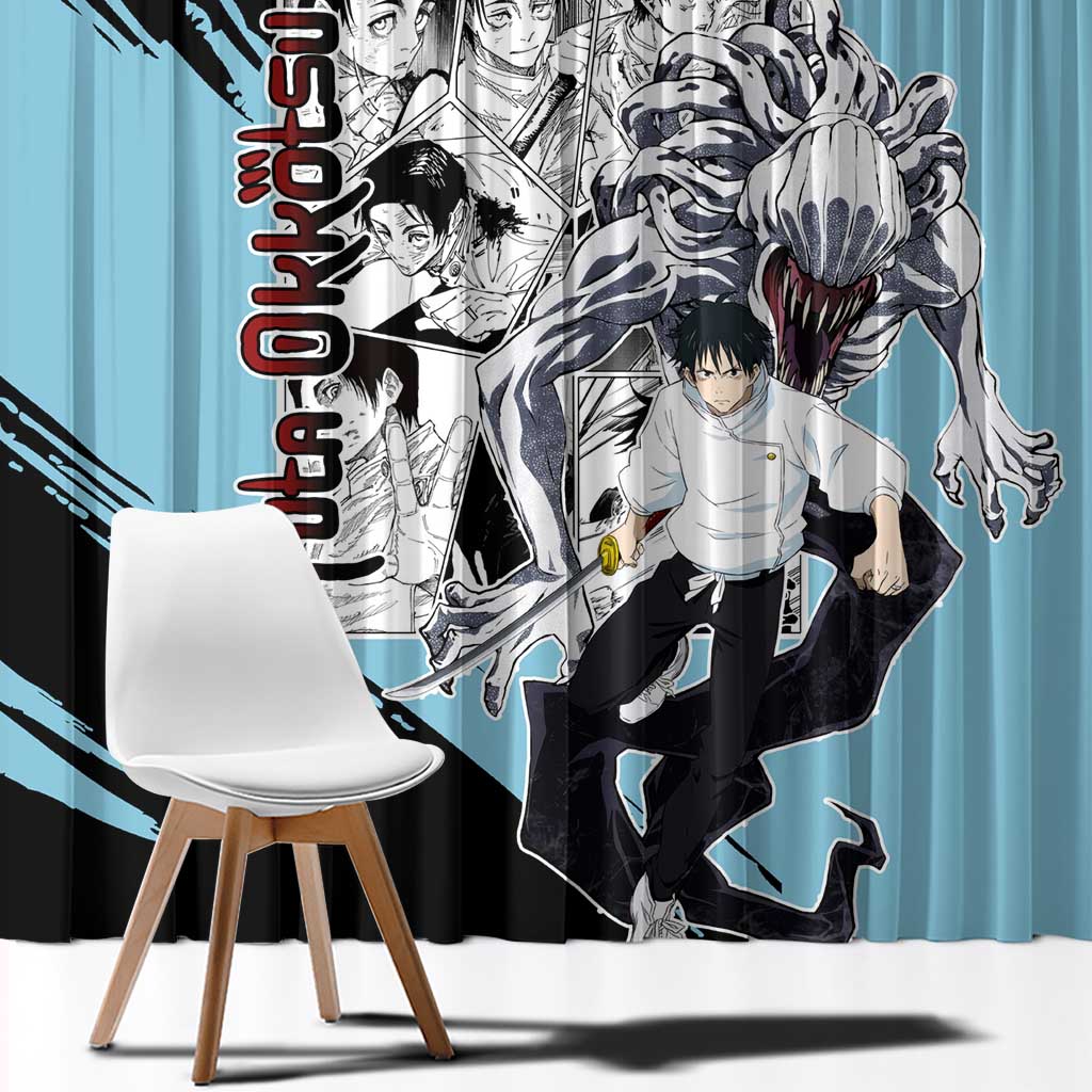 Yuta Okkotsu - Jujusu Kaisen Window Curtain Anime Mix Manga Style