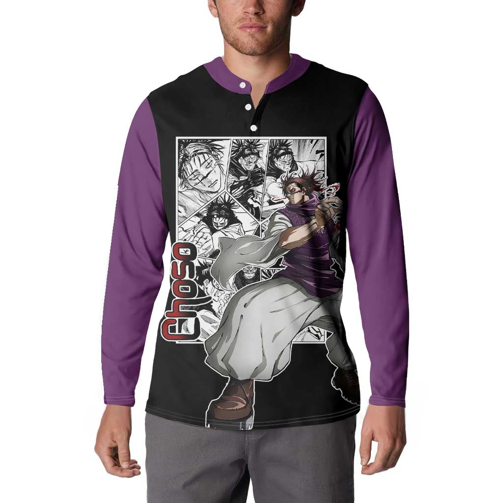 Choso - Jujusu Kaisen Button Sweatshirt Anime Mix Manga Style