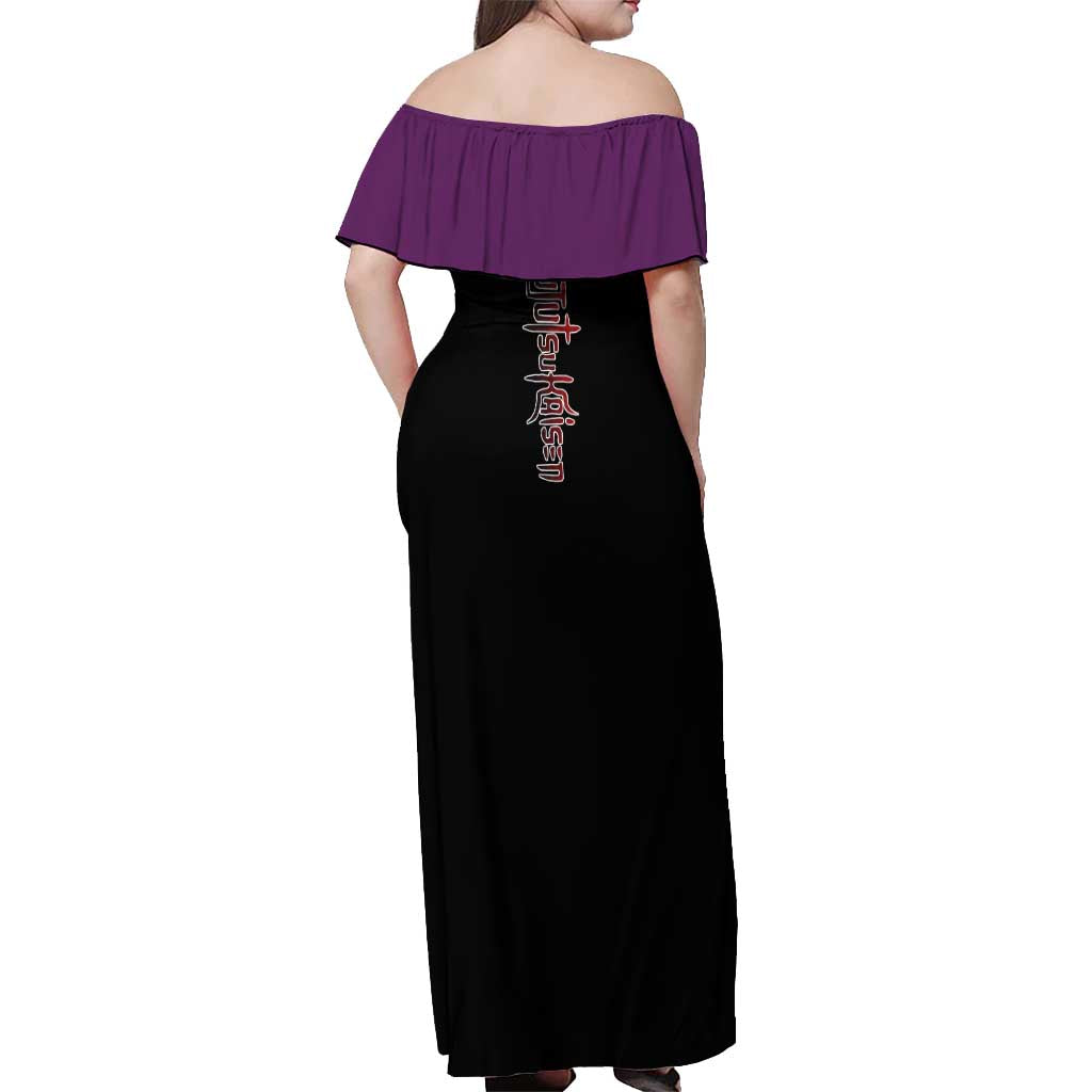 Choso - Jujusu Kaisen Off Shoulder Maxi Dress Anime Mix Manga Style