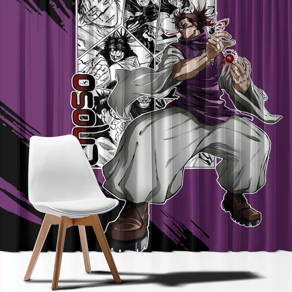 Choso - Jujusu Kaisen Window Curtain Anime Mix Manga Style