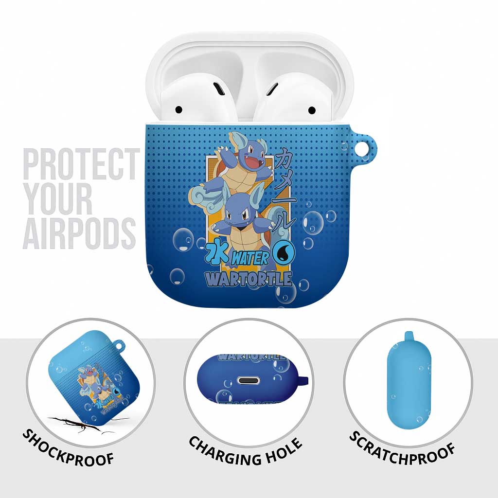 Wartortle Poké AirPods Case with Water Type Featuring Strong and Playful Design - The Mazicc