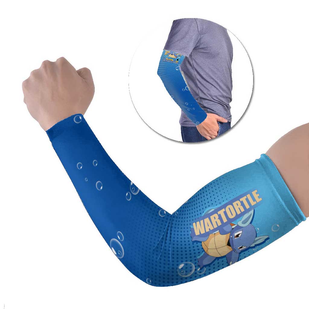 Wartortle Poké Arm Sleeves with Water Type Featuring Strong and Playful Design - The Mazicc