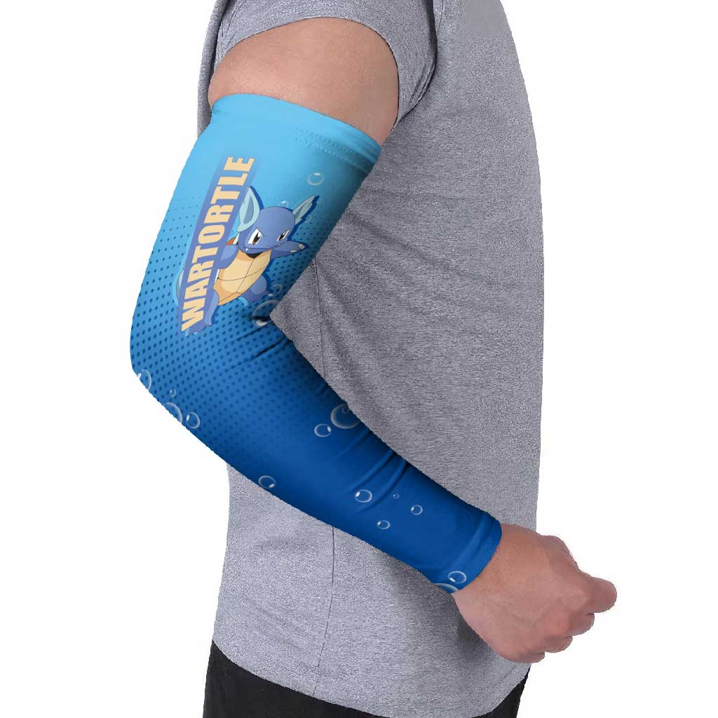 Wartortle Poké Arm Sleeves with Water Type Featuring Strong and Playful Design - The Mazicc