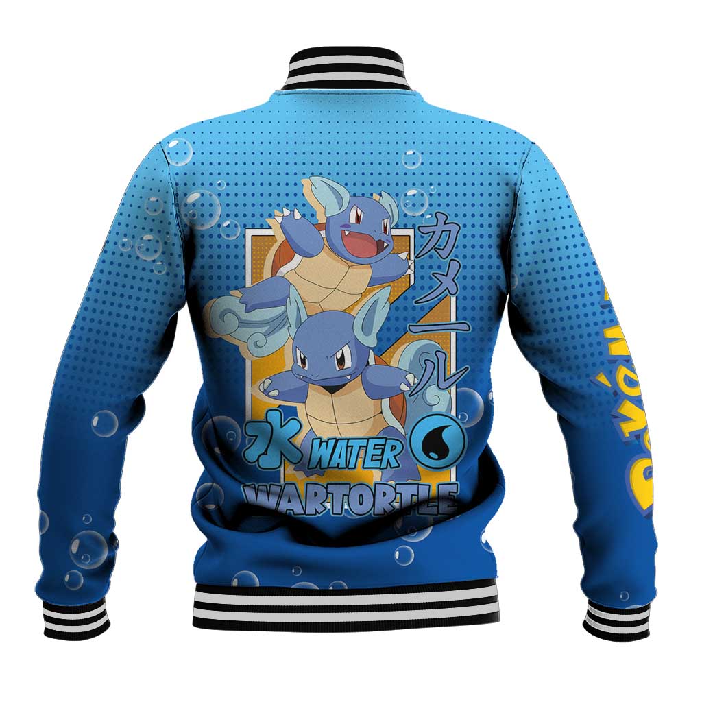 Wartortle Poké Baseball Jacket with Water Type Featuring Strong and Playful Design - The Mazicc