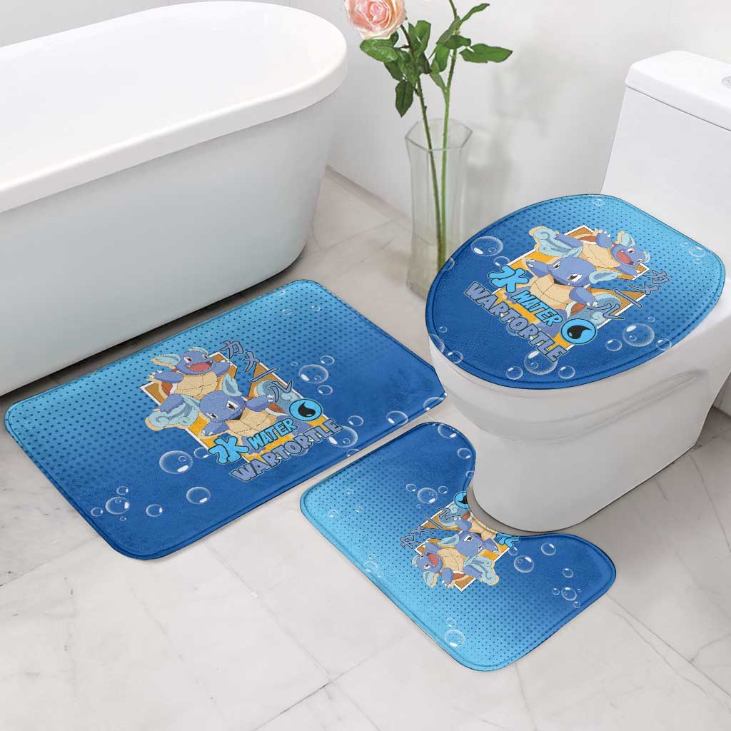 Wartortle Poké Bathroom Set with Water Type Featuring Strong and Playful Design - The Mazicc