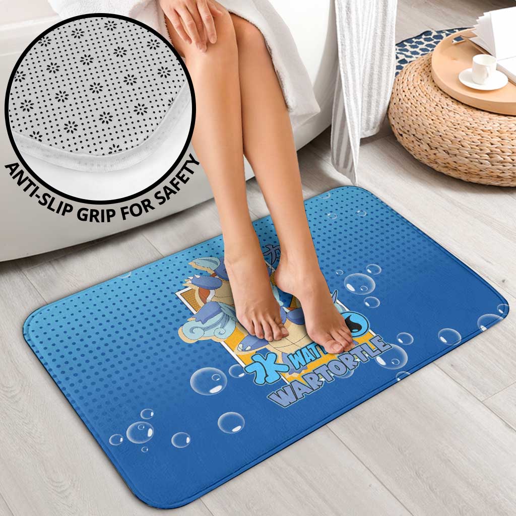 Wartortle Poké Bathroom Set with Water Type Featuring Strong and Playful Design - The Mazicc