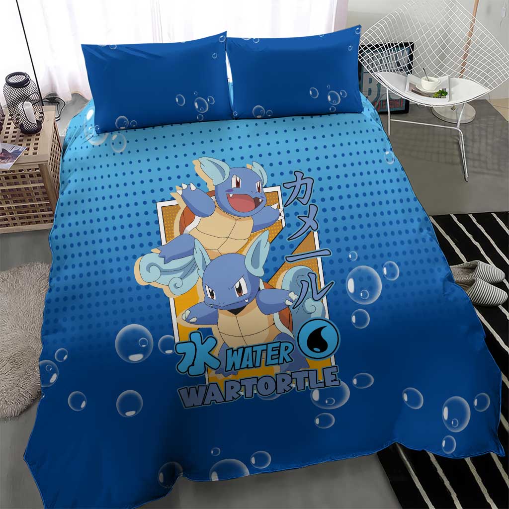 Wartortle Poké Bedding Set with Water Type Featuring Strong and Playful Design - The Mazicc