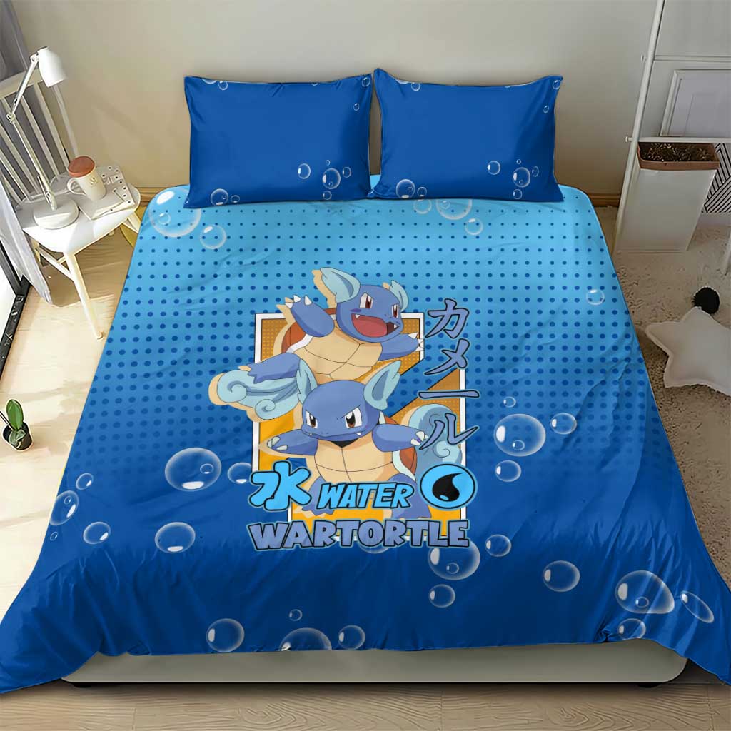 Wartortle Poké Bedding Set with Water Type Featuring Strong and Playful Design - The Mazicc