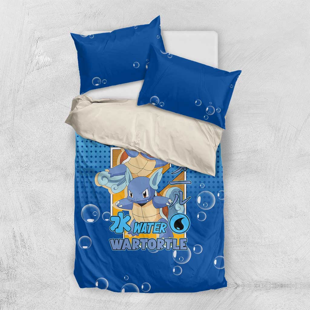 Wartortle Poké Bedding Set with Water Type Featuring Strong and Playful Design - The Mazicc