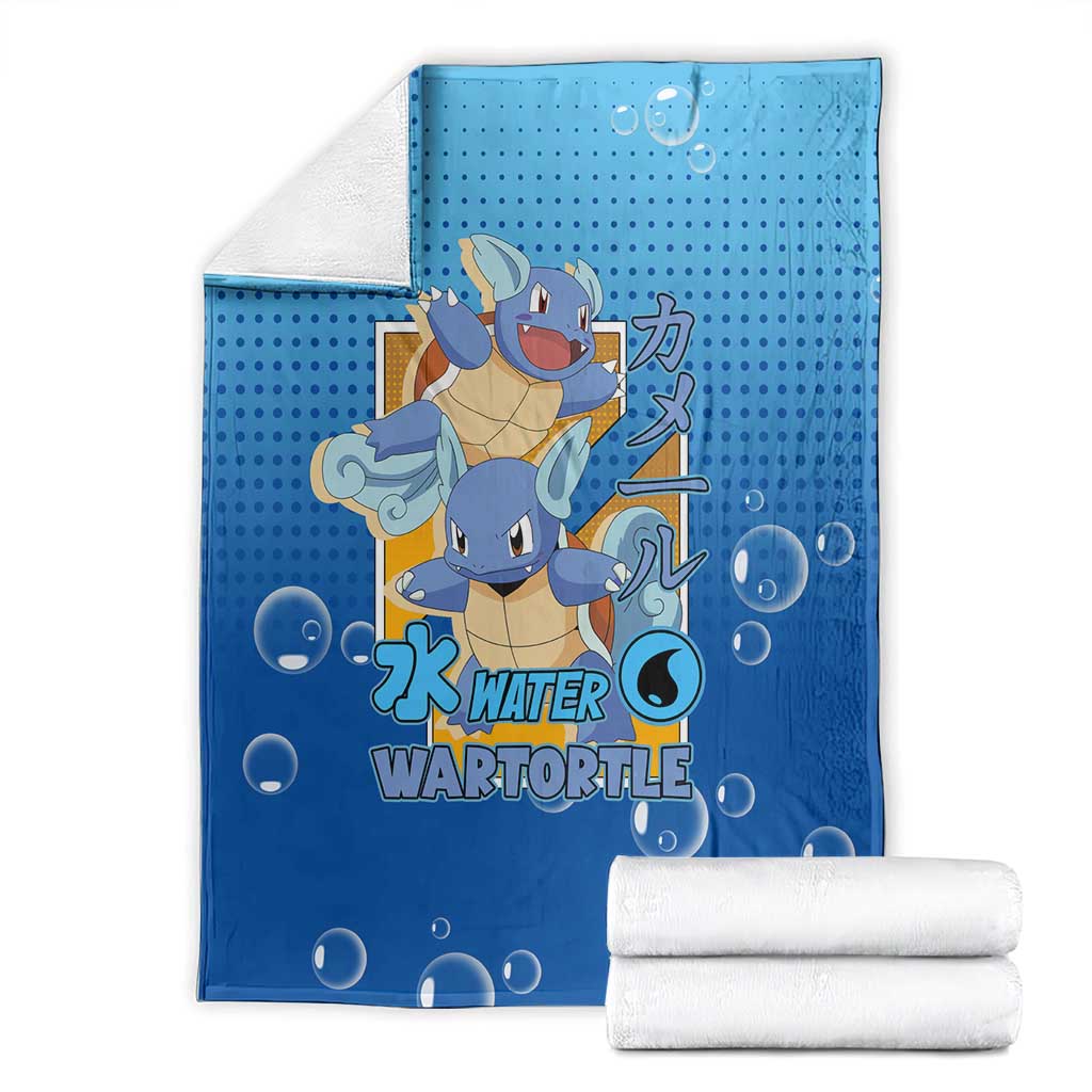 Wartortle Poké Blanket with Water Type Featuring Strong and Playful Design - The Mazicc