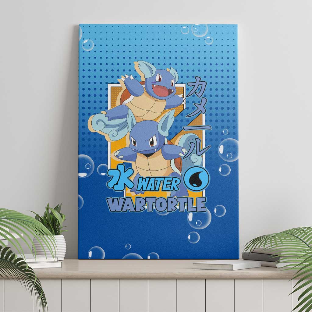Wartortle Poké Canvas Wall Art with Water Type Featuring Strong and Playful Design - The Mazicc